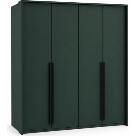 Armadio Guardaroba, Verde Bottiglia, 210 x 217,2 x 65 cm (1/5)