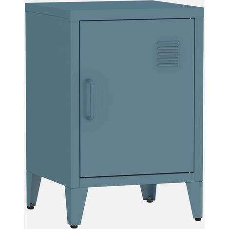 Mesita de estilo industrial con 1 puerta (1/5)
