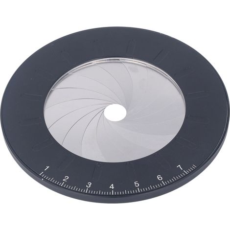 Gabarit cercle ajustable rotatif en alliage aluminium et acier 304 noir avec couteau de gravure, diamètre 12,5 cm, lot de 2 (1/5)