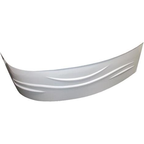 ONDEE - Faldón de bañera FANY - Motivo de onda 160x190cm - ABS - Blanco - derecha