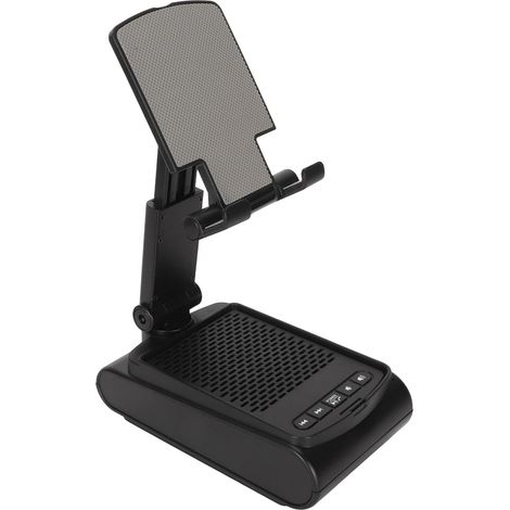 Support de Téléphone Portable avec Haut-Parleur sans Fil, Haut-Parleur de Téléphone Portable avec Son Surround HD Réglable avec Fonction de Chargeur, pour Smartphones (1/5)