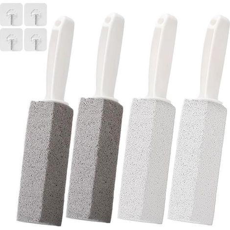 Cleaning Block pierres de nettoyage pour toilettes avec poignée, pierre ponce avec poignée,pierre de nettoyage pour taches profondes (1/4)