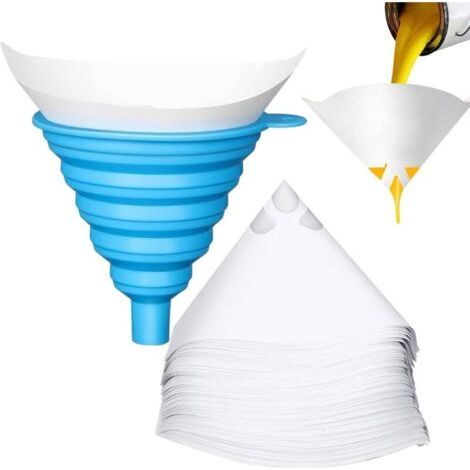 BUNTHAUS Lntyq Tamis de peinture, filtre en résine, tamis de peinture, tamis de peinture, avec 1 filtre en silicone, Silicone, bleu, 12.510.5cm (1/4)