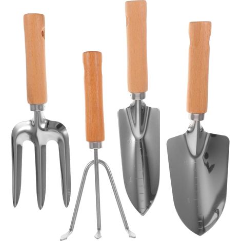 Outils de Jardinage à Main avec Pelle Râteau et Accessoires pour Jardinage Extérieur Pours Potagers et Parterres de Fleurs (1/5)