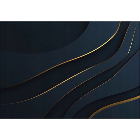 Papier peint mural abstraction glamour bleue intissé grand format design intérieur salon chambre pas cher 150x105 cm (1/5)
