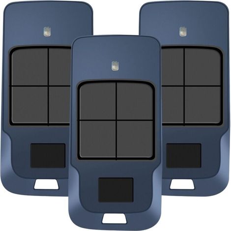 Télécommande 433,92 MHz 4 Canaux Compatible Mitto Cool C2 C4 et Mitto 4 – Lot de 3 Remplaçants Universels pour Systèmes Domotiques