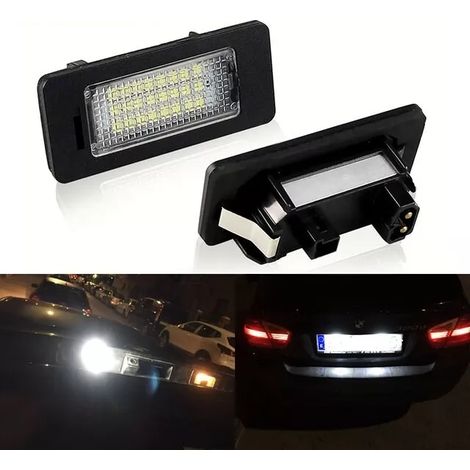 2 feux de plaque d'immatriculation à LED pour BMW X6 X5 X3 X1 5 E61 E60 E93 E92 E91 E90 E88 E82 E39 (1/4)
