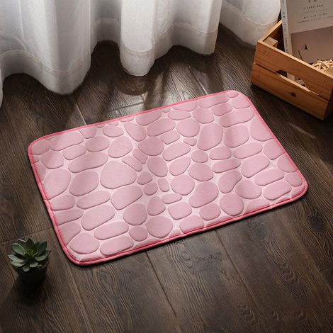Doux et agréable au toucher - moelleux et confortable - antidérapant - élastique - séchage rapide - Rose（4060cm）