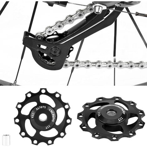 Galet de guidage de dérailleur arrière GUB Lightweight 11T pour VTT (noir) (1/5)