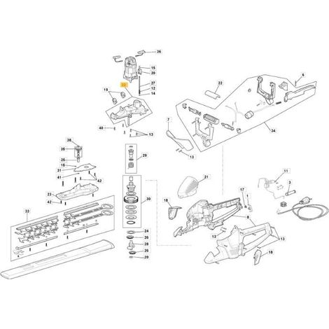 CARTER SUPERIORE ORIGINALE STIGA - 118801675/0