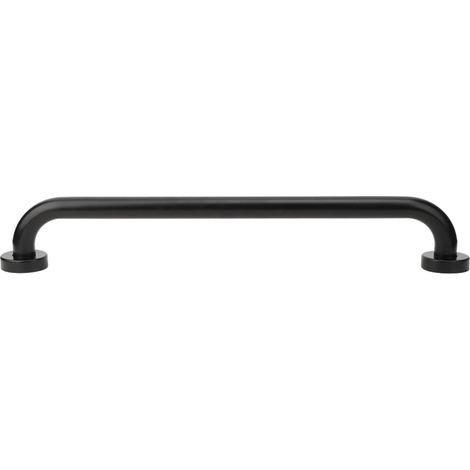 Barre d'appui antidérapante en aluminium noir spatial pour baignoire, 50 cm (1/5)