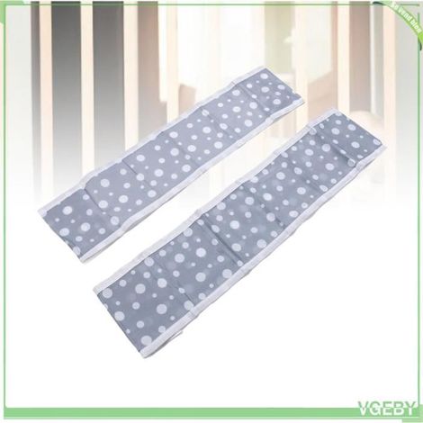 Fafeicy Doublure de berceau Tour De Lit Bébé En Maille à Pois Doublure De Lit Respirante puericulture protege Points Points gris (1/5)