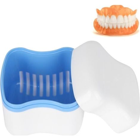 Boîte à dentier avec panier - Grand format - 8,5 x 7 x 8 cm HB057 (1/4)
