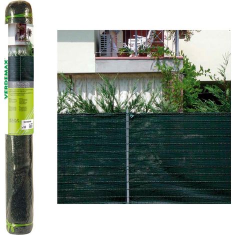 Rete frangivista 95% verde scuro h 1,5 x 50 metri gazebi pergolati giardini e terrazzi verdemax