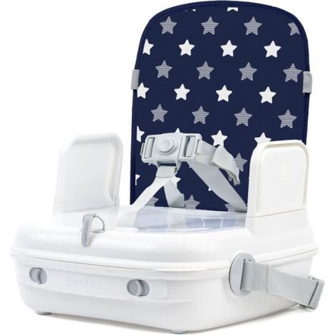 Rehausseur bébé pour table a manger - BENBAT - Portable et lavable - Facile a plier - Harnais de sécurité réglable - Marin (1/5)