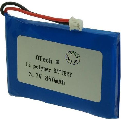 Batterie télécommande - OTECH - T1-B - Li-Ion 3,7V - 850 mAh - 51x33x6 mm (1/2)