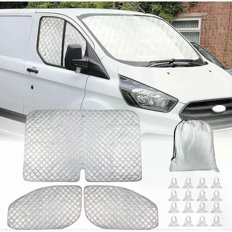 Pare-soleil thermique intérieur pour pare-brise de voiture, kit de pare-soleil relevable pour vitre de voiture, pour Ford Transit Custom MK8 2012--JXLGV (1/4)