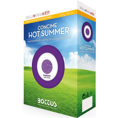 Concime estivo Hot Summer Bottos 2,5Kg antistress per prati in macroterme