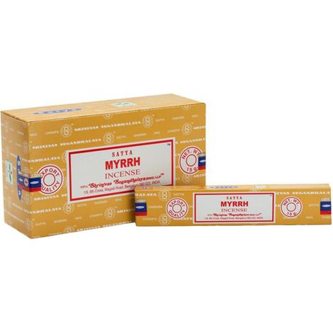 Encens Satya Myrrhe - 12 boites de 15 grammes (1/2)