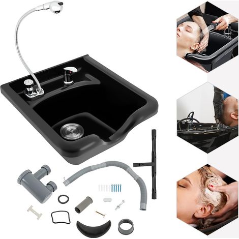 Évier de coiffeur en ABS pour shampooing, lavabo, grand bol de salon de coiffure, traitement des cheveux (1/5)