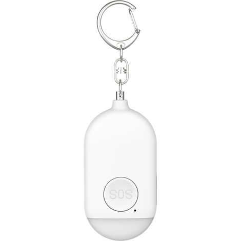 Sirène d'autodéfense - Alarme de sécurité pour femmes avec porte-clés lumineux LED SOS - Protection personnelle pour femmes, hommes, enfants, adolescents et adultes (1/4)