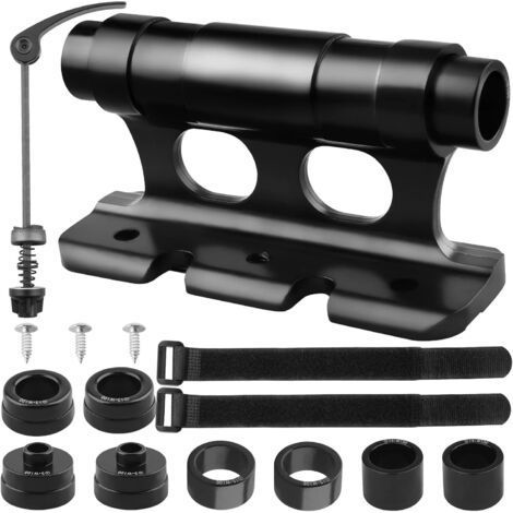 Bicycle Fork Holder, Car Bike Holder, Quick Release Fork Holder, Aluminum Alloy, Bike Fork Holder Axle Bike Fork Holder with 4 Removable Attachments (1/4)