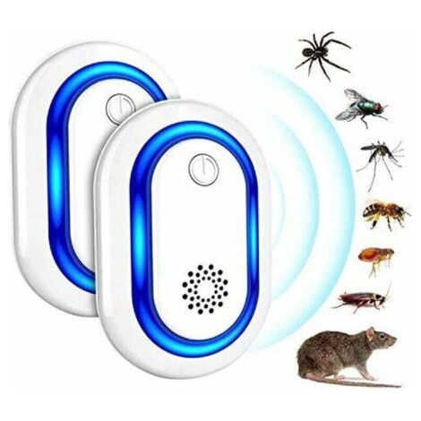 Répulsif Ultrasons, 2pcs Ultrason Souris, Anti Rongeurs Insectes Anti Moustiques, Occasions Polyvalentes Anti Rats, Fourmis, Cafards, Insectes Nuisibles Rongeurs sûr pour Les Humains et Les Animaux (1/4)