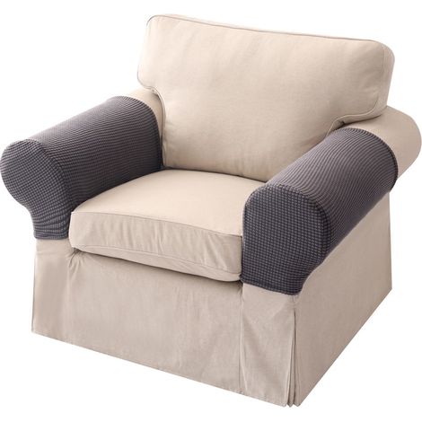Universal Knit Thicken Non Slip Sofa Armrest Cover Polyester Flexible Armrest Cover