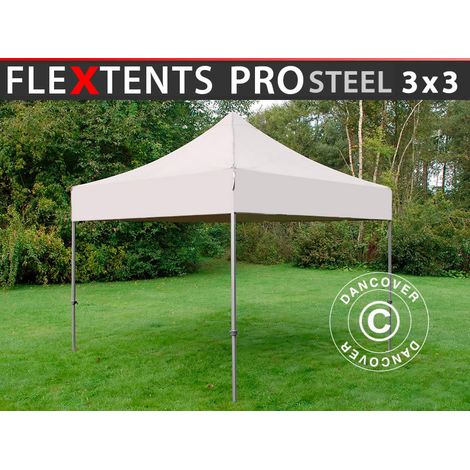 Pop up gazebo FleXtents Pop up canopy Folding tent PRO Steel 3x3 (1/5)