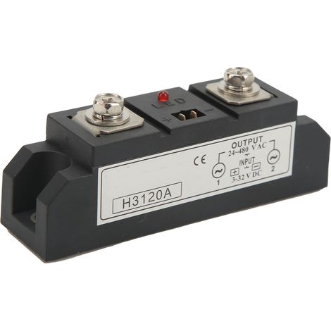 Relais statique industriel SSR, entrée 3-32 V CC, sortie 24-480 V CA, pour tour ou véhicule (1/5)