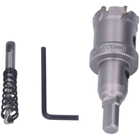 DEESSE SHOP-Scie Cloche en Carbure Foret Zestaw Foret épais Alliage Dur 45 Kit en Acier 28Mm Perceuse Foret Scies Cloche (28mm) (1/5)