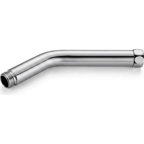 Rallonge de pommeau de douche, pièce coudée en acier inoxydable, rallonge de bras de douche avec filetage G1/2 pour douchette à main, rallonge de douche murale pour accessoires de salle de bain, 20 cm (1/5)