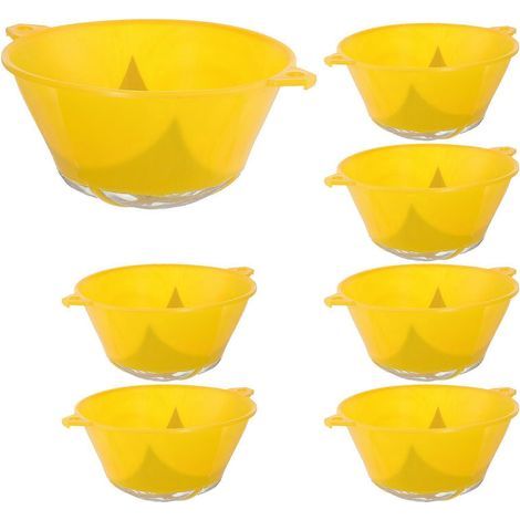 Lot de 10 filtres à peinture en maille pour peinture à l'huile à base d'eau, taille M-15.7X13CM-Yellow (1/3)