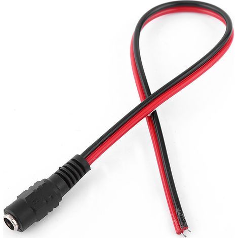 10 Connecteurs d'Alimentation DC Mâle/Femelle pour Caméras 12V - Kit de Câblage Noir et Rouge (1/5)