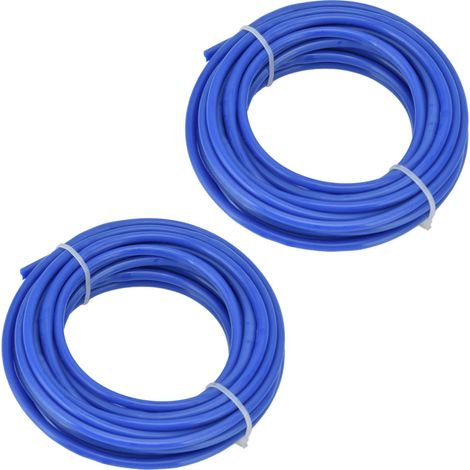 Packung mit 2 Spulen 4,0 mm blauer Schneidfaden, 5 Meter, kompatibel mit Husqvarna Rasenmähern, Rundfaden für Freischneider. (1/5)