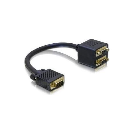 Delock adaptor vga plug to 2x vga jack