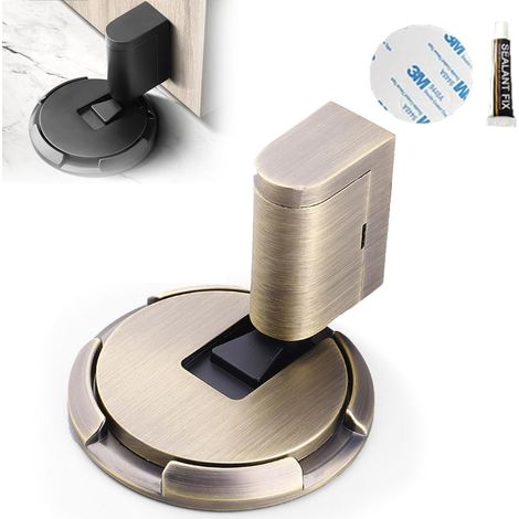 Mechanischer Bodenstopper, magnetischer Türstopper, mechanischer Türstopper mit Druckmechanismus (Antikbronze)