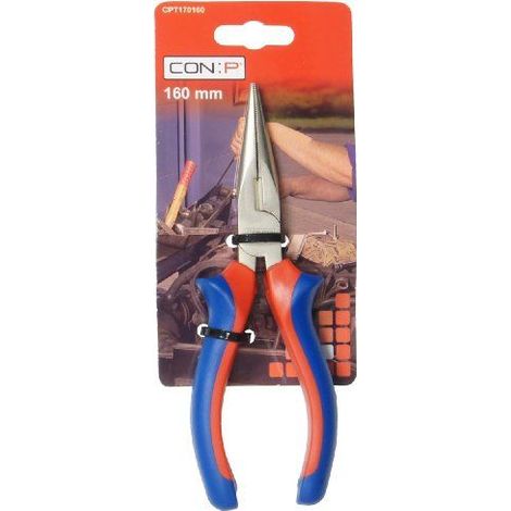 CON:P CPT170160 Pince radio/telephone, Argent/bleu/rouge, 160 mm