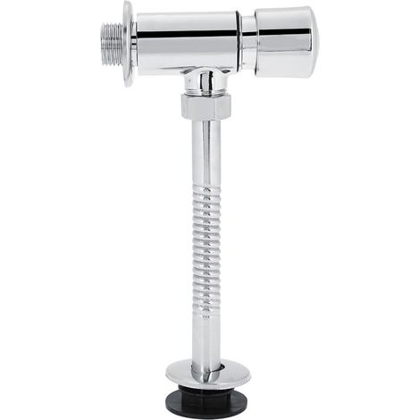 Valve de chasse d'eau robuste en alliage de zinc pour bureau, hôtel, salle de bain, toilettes – outil de chasse d'eau manuel. (1/5)