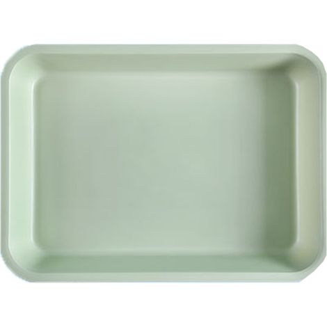 Assiettes rectangulaires en plastique pour desserts/salades, ultralégères et résistantes, pour fruits et en-cas. (1/5)