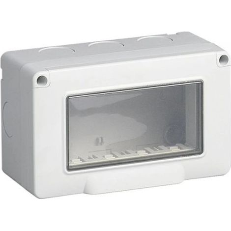 Mapam custodia contenitore da parete idrobox 4 moduli IP55 compatibile serie Bticino Living Light - ART-A8204-BI