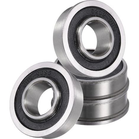 4pcs Roulement à Billes à Bride, Roulement à Billes de Précision Acier Double Joint en Caoutchouc pour Remplacement Tondeuse à Gazon Brouette Chariot, 16x35x13mm(ID x OD x Hauteur) (1/5)