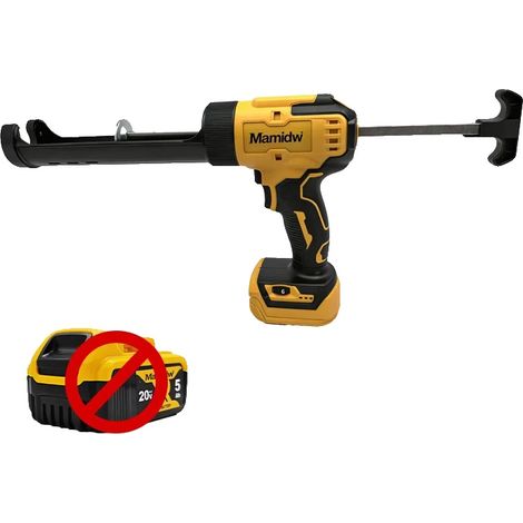 Pistolet à calfeutrer électrique, haute poussée, 6 vitesses réglables, Pas de batterie, Pas de prise (1/2)
