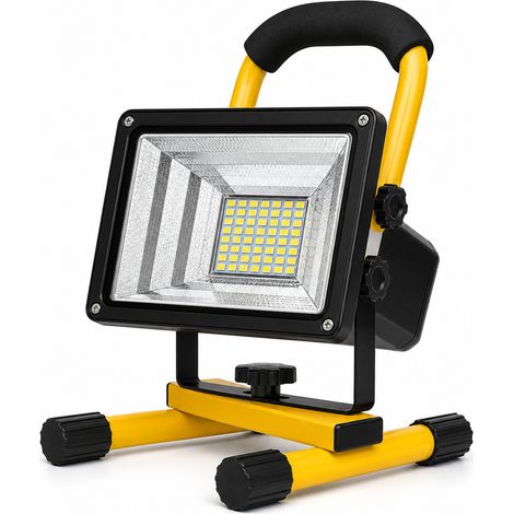 Proiettore LED ricaricabile 100W portatile per campeggio 26 cm