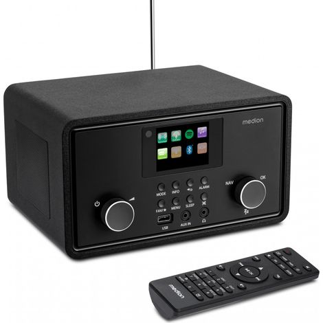 Radio Internet - MEDION - DAB - Bluetooth - 2x10W RMS - Schwarz