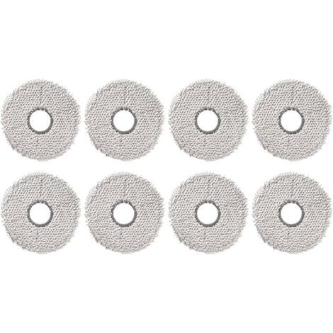 FENOPLASTICA(8 pices) T30 Pro Omni serpillres lavables pour ECOVACS DEEBOT X5 OMNI/ N30 Pro Omni/ T30 Pro Omni/T30S/ T30S Combo/X2 Omni X2 Pro/X1 Omni/X1 PRO Omni/ T20 Omni/ X1 PLUS T10 Omni/T10 Turbo (1/5)