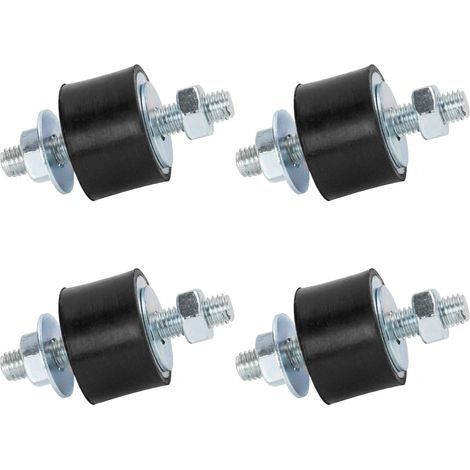 Silentblock, Auspuff, männliche Gummibolzen, Dämpfer, M8, 30 x 20 mm, 4er-Pack, Anti-Vibrationsisolator, Schwingungsisolationshalterungen für Mini-Split-Wärmepumpen, Luftkompressoren