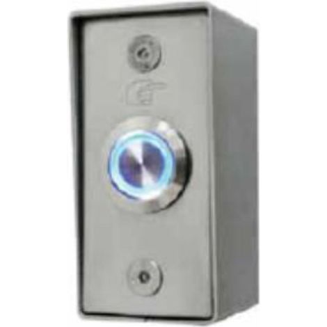 bouton poussoir - no/nf - boitier inox - saillie - avec anneau lumineux - acie bopo-is