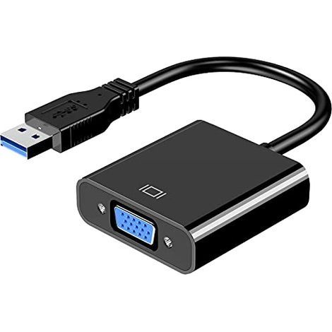 Adaptateur USB vers VGA, Adaptateur USB 3.0 vers VGA, convertisseur vidéo Multi-Affichage, PC, Ordinateur Portable, Windows 7/8/8.1/10, Ordinateur de Bureau (1/5)