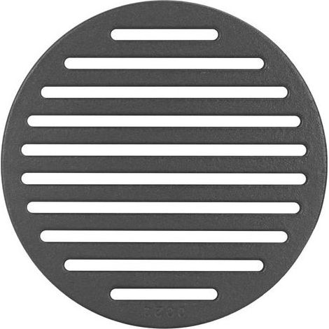 Grille ronde en fonte de carbone, diamètre 20 cm, pour de nombreux poêles et cheminées (1/5)